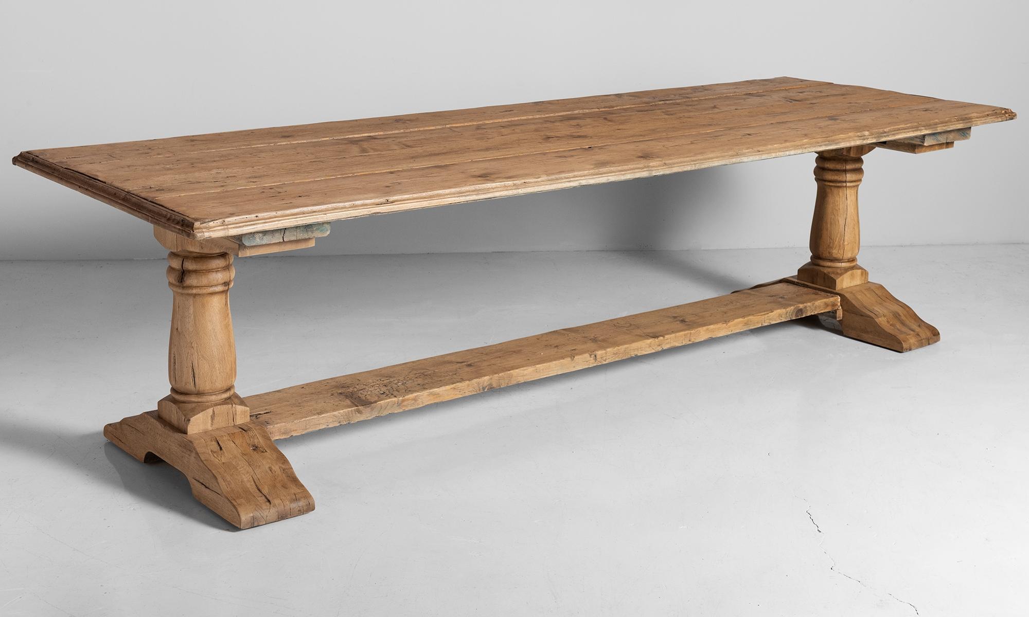 Primitive dining table, Italy, 18th century.

Beautiful form with substantial base.