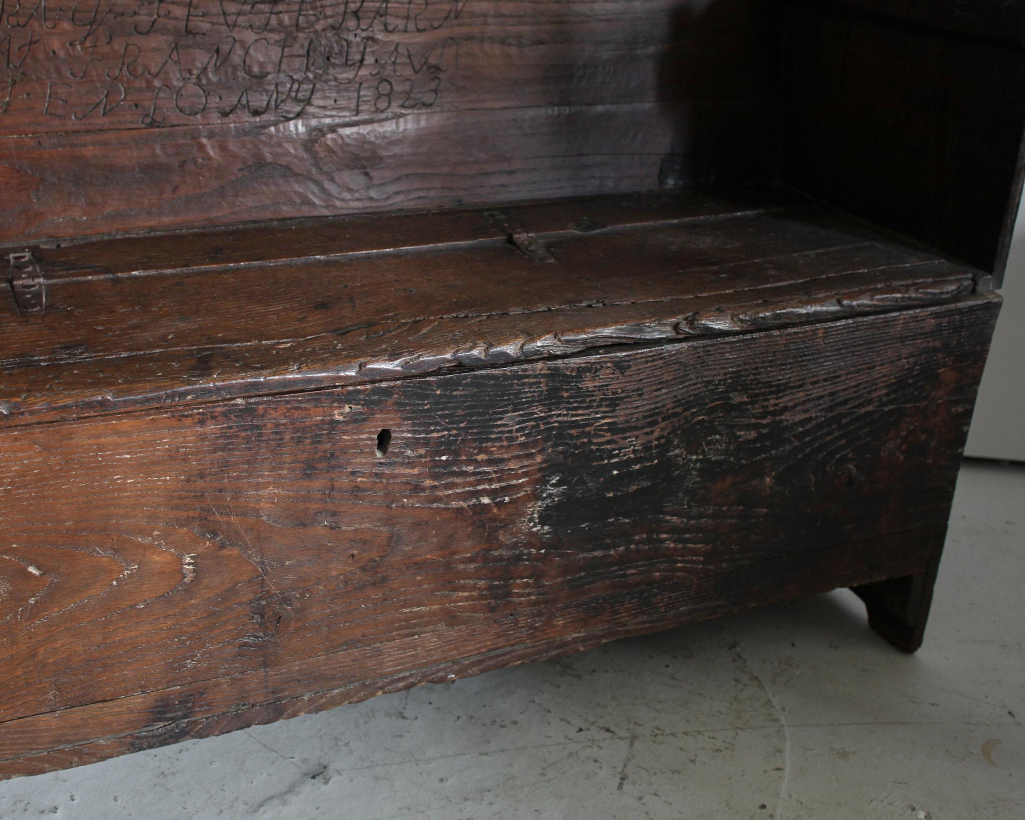 Primitive Early 19Th C. Catalan Bench  Wabi Sabi For Sale 1