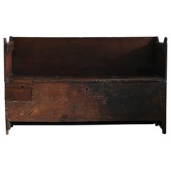Primitive Early 19Th C. Catalan Bench  Wabi Sabi