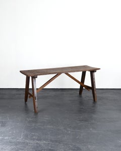 Primitive Early 19Th C. Portuguese Console Table Wabi Sabi