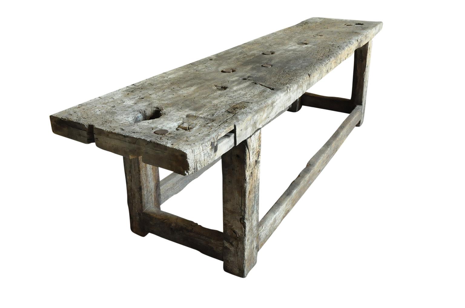 Spanish Primitive Early 19th Century Etabli - Work Bench