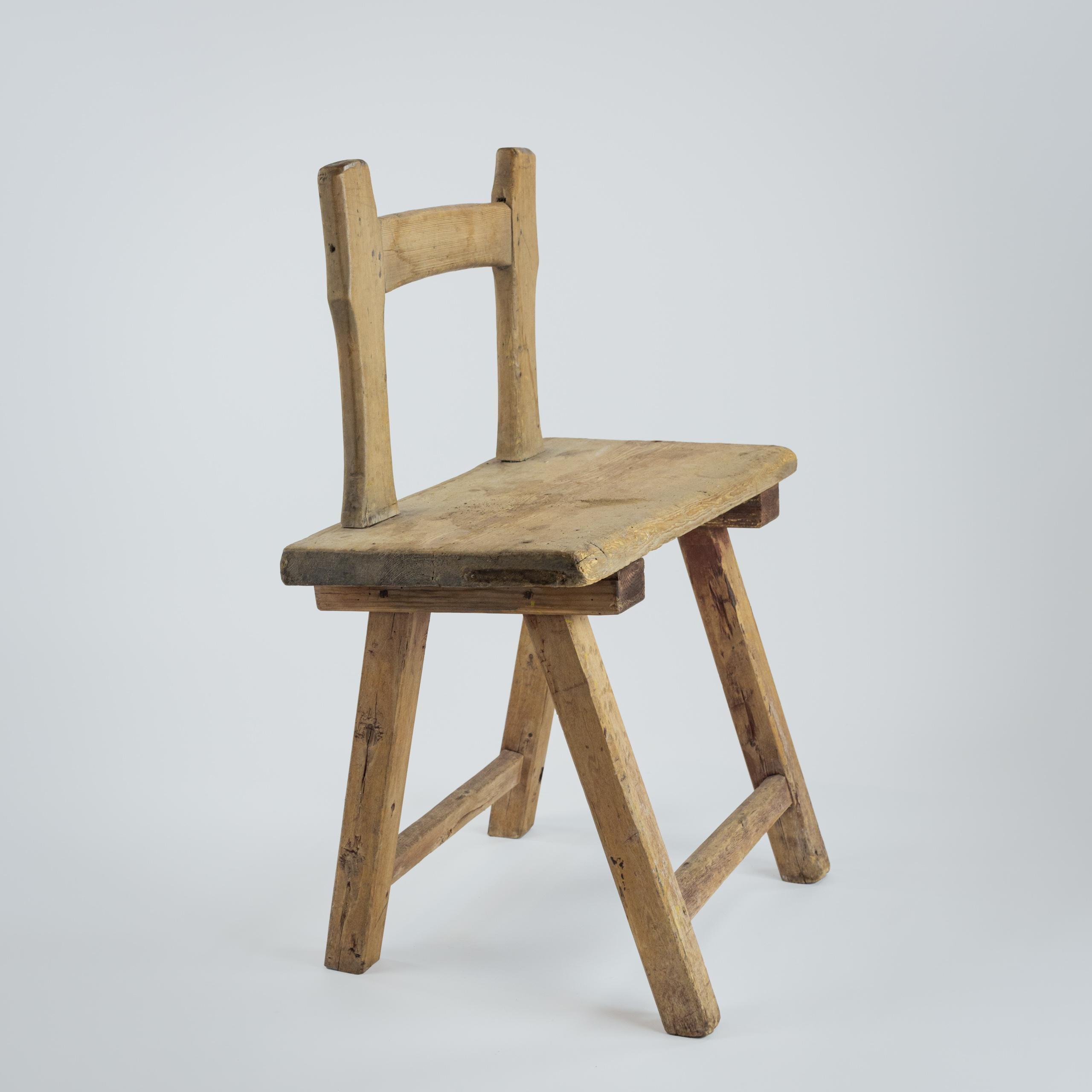Silla sueca primitiva de principios del siglo XIX o finales del XVIII en venta 3