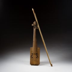 Primitive Early 20th Century Fiddle and Bow