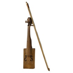 Primitive Early 20th Century Fiddle and Bow