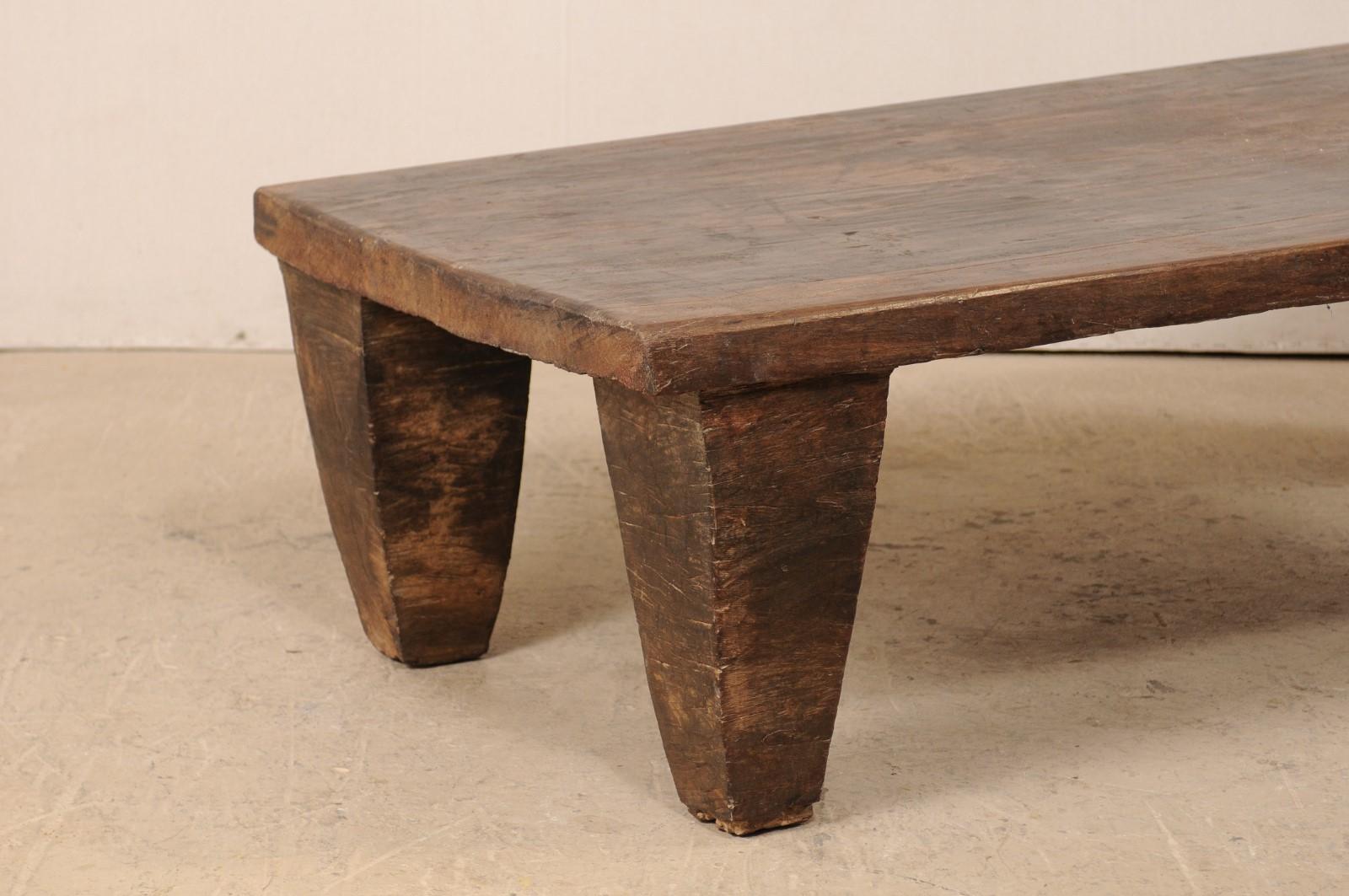 Rustic Primitive Early 20th Century Naga Wood Daybed or Coffee Table