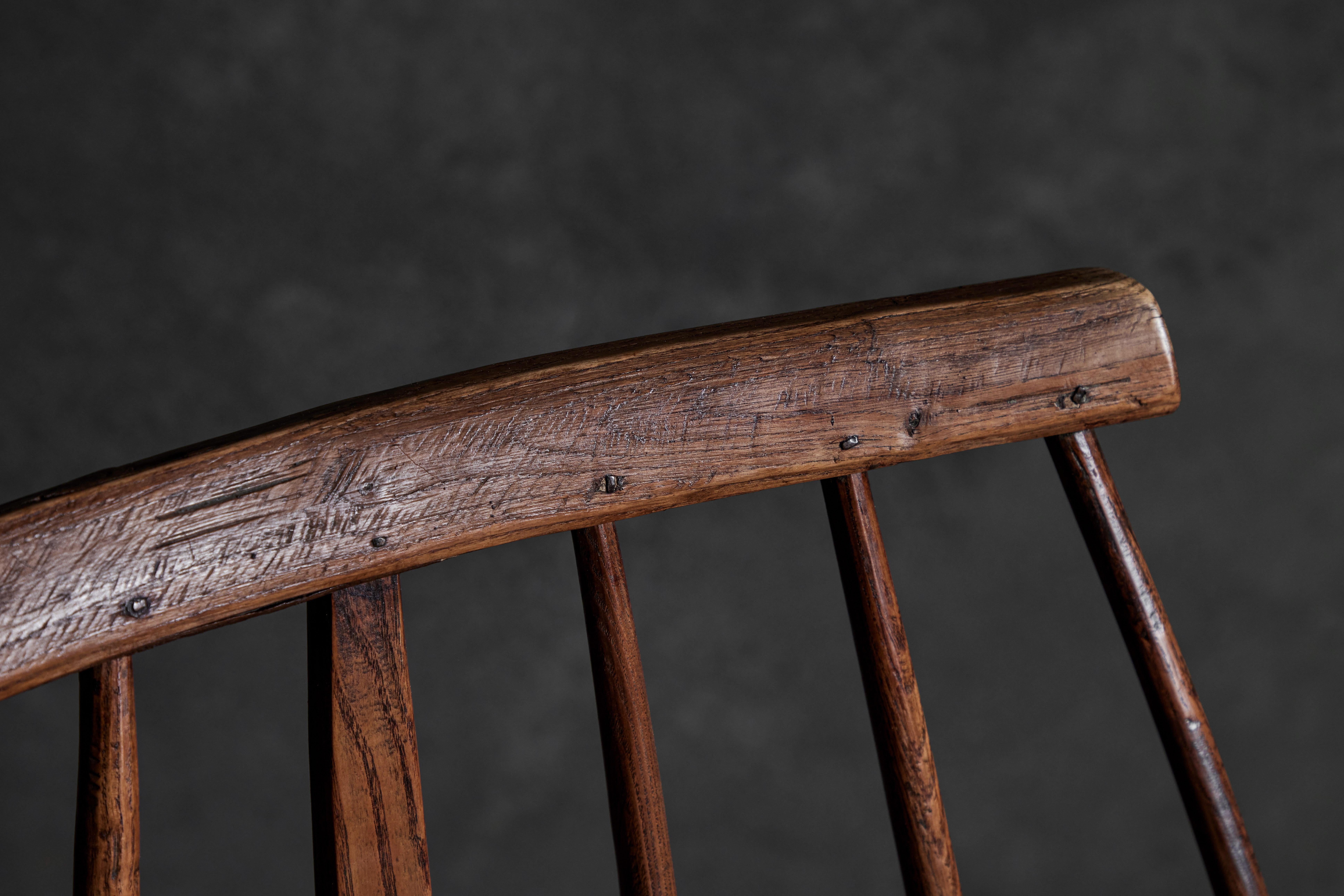Primitive English Windsor Armchair 5