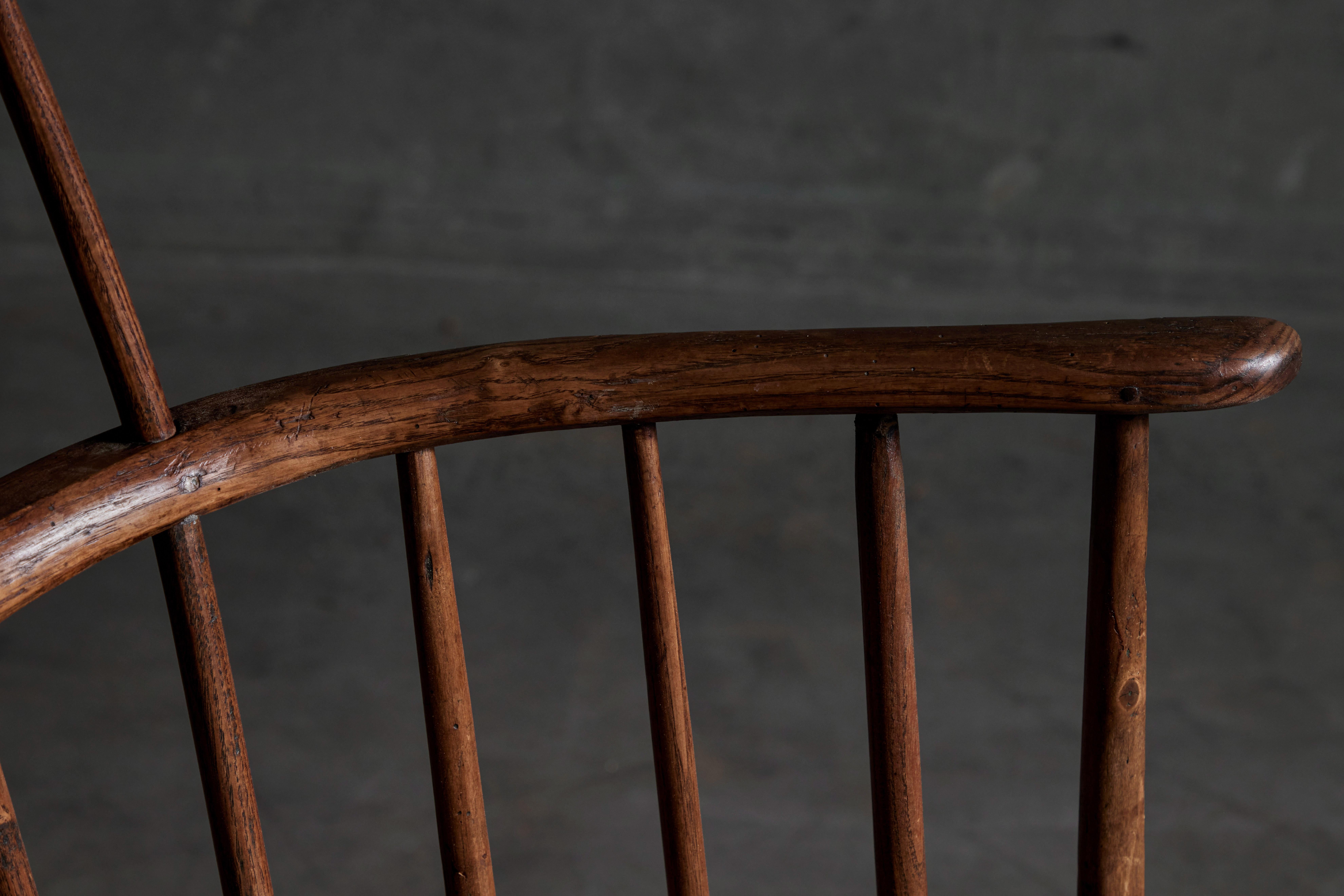 Primitive English Windsor Armchair 6
