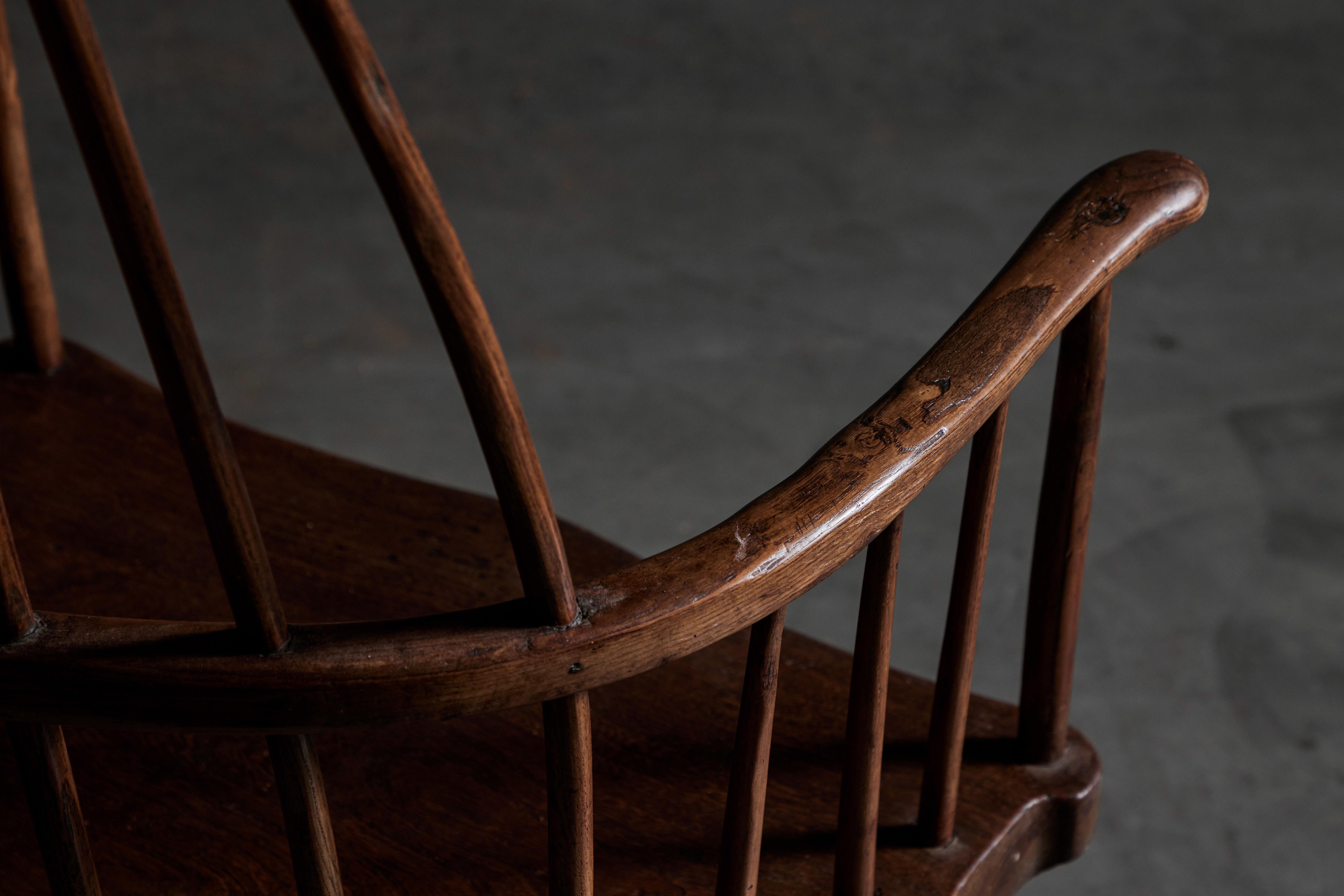 Primitive English Windsor Armchair 7