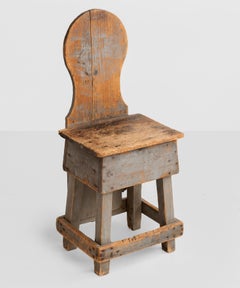 Primitive Factory Chair, America, circa 1900