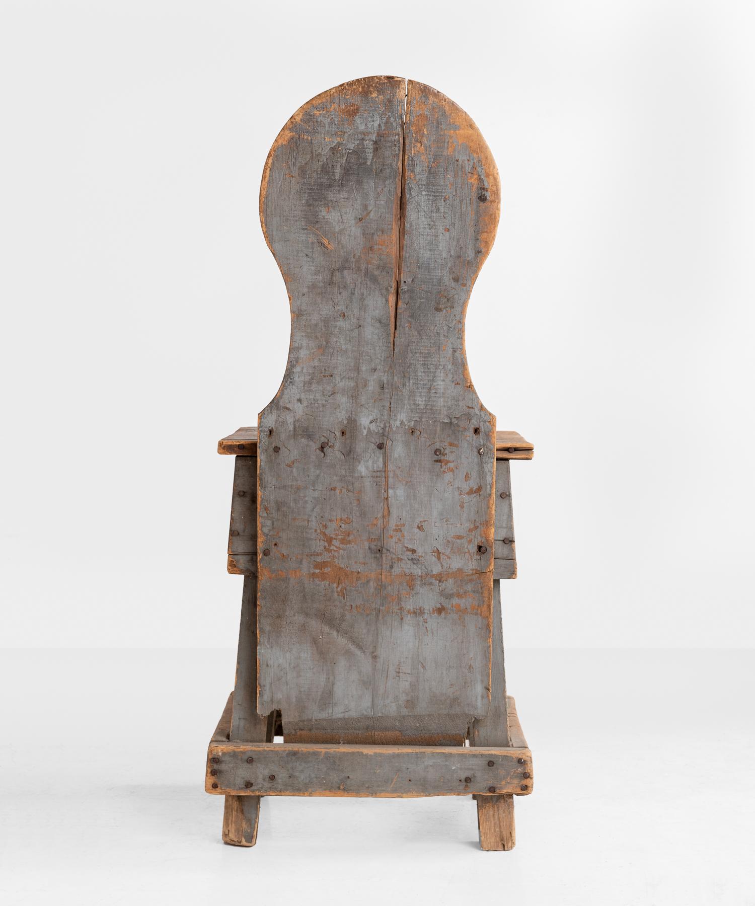 American Primitive Factory Chair, America, circa 1900