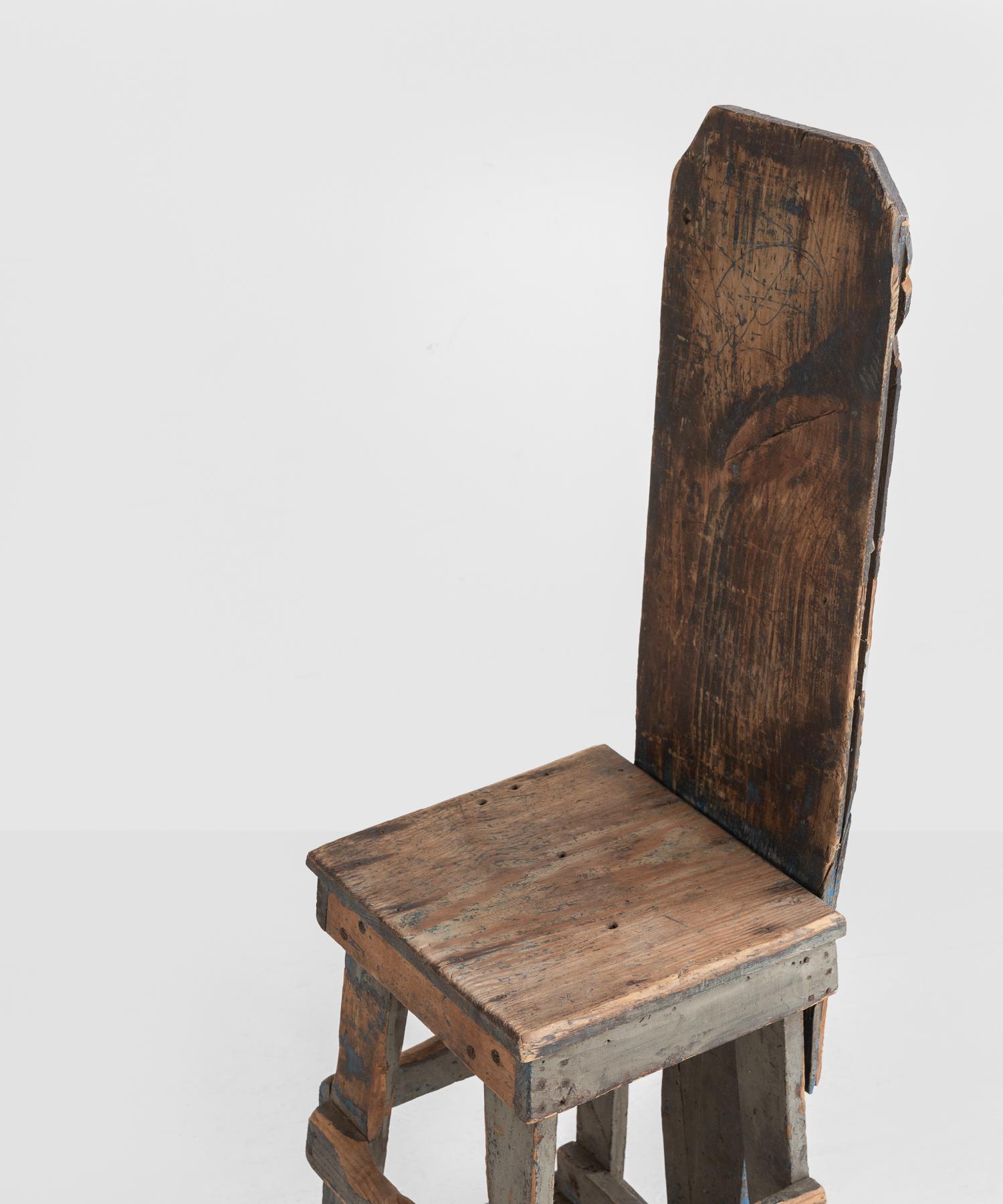 American Primitive Factory Chair, America, circa 1900