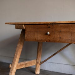 Primitive Farm Table, Spain, 19th Century