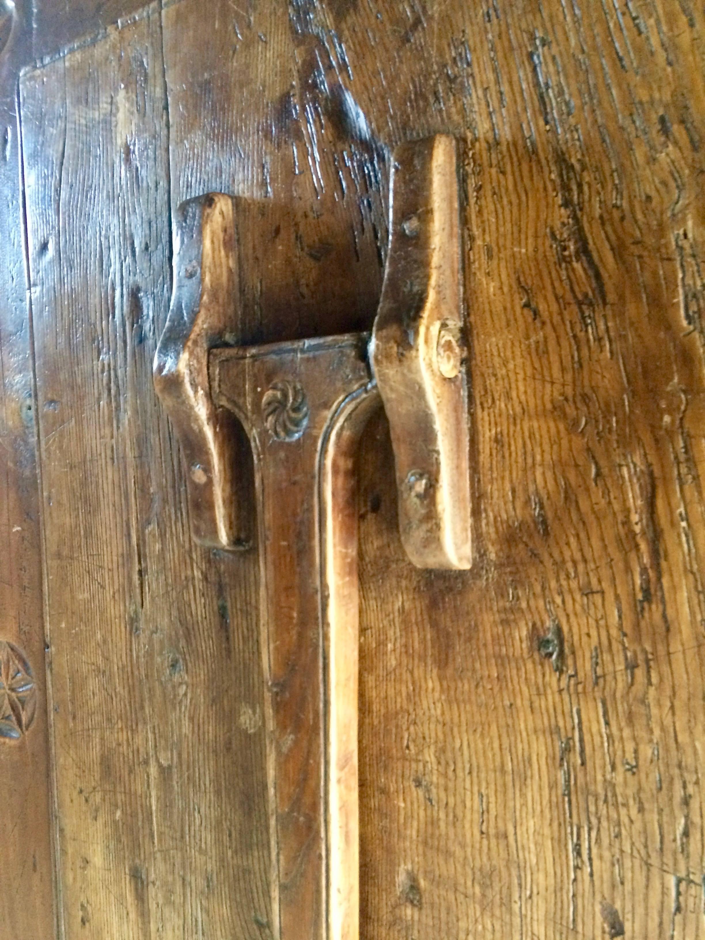Rustic Farmhouse Cupboard Table 16th Century Dutch Solid Oak 5