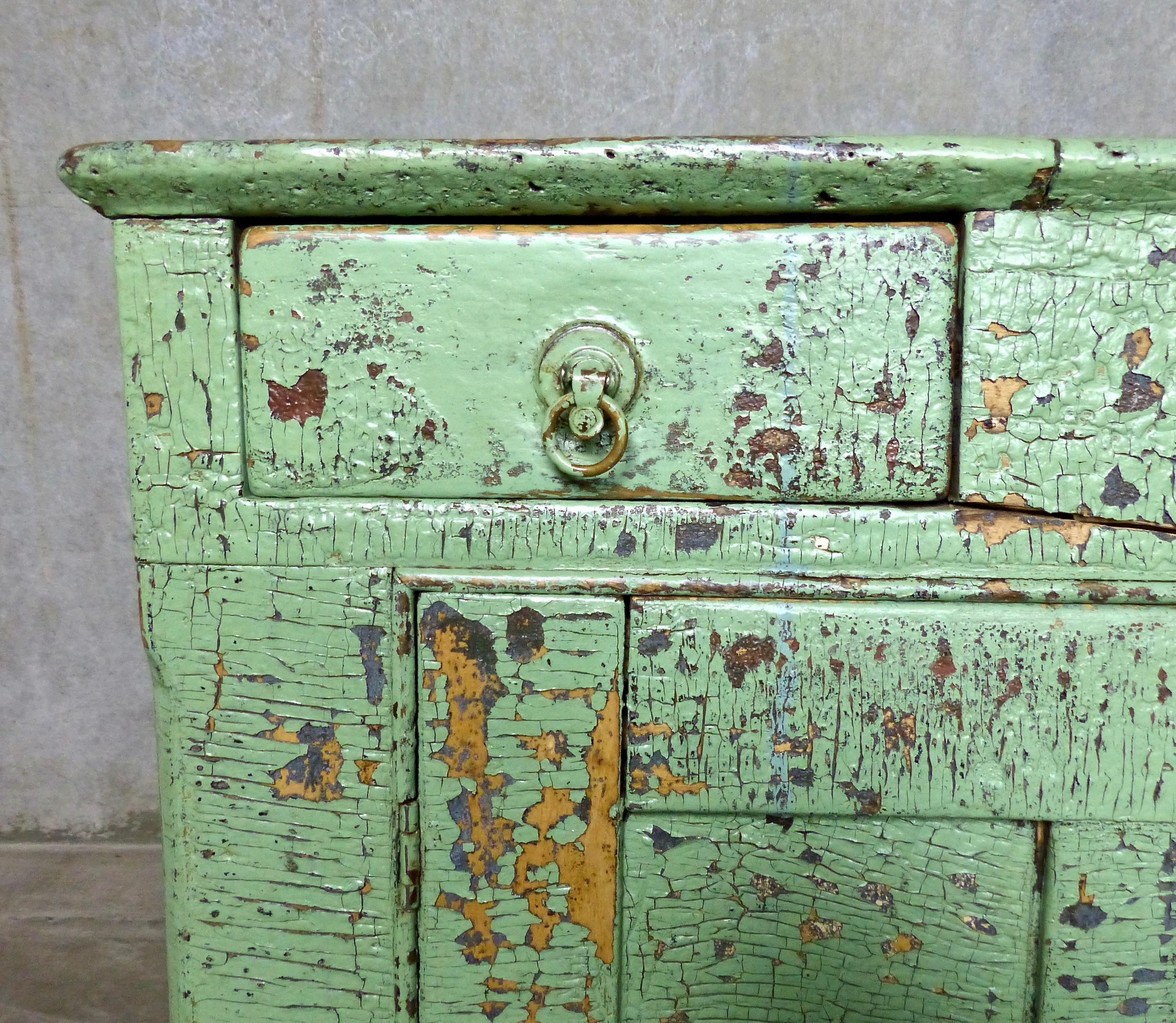 Canadian Primitive Farmhouse Dry Sink Cupboard in Original Paint