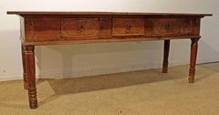 Primitive Farmhouse French Country Reclaimed Wood Console Table