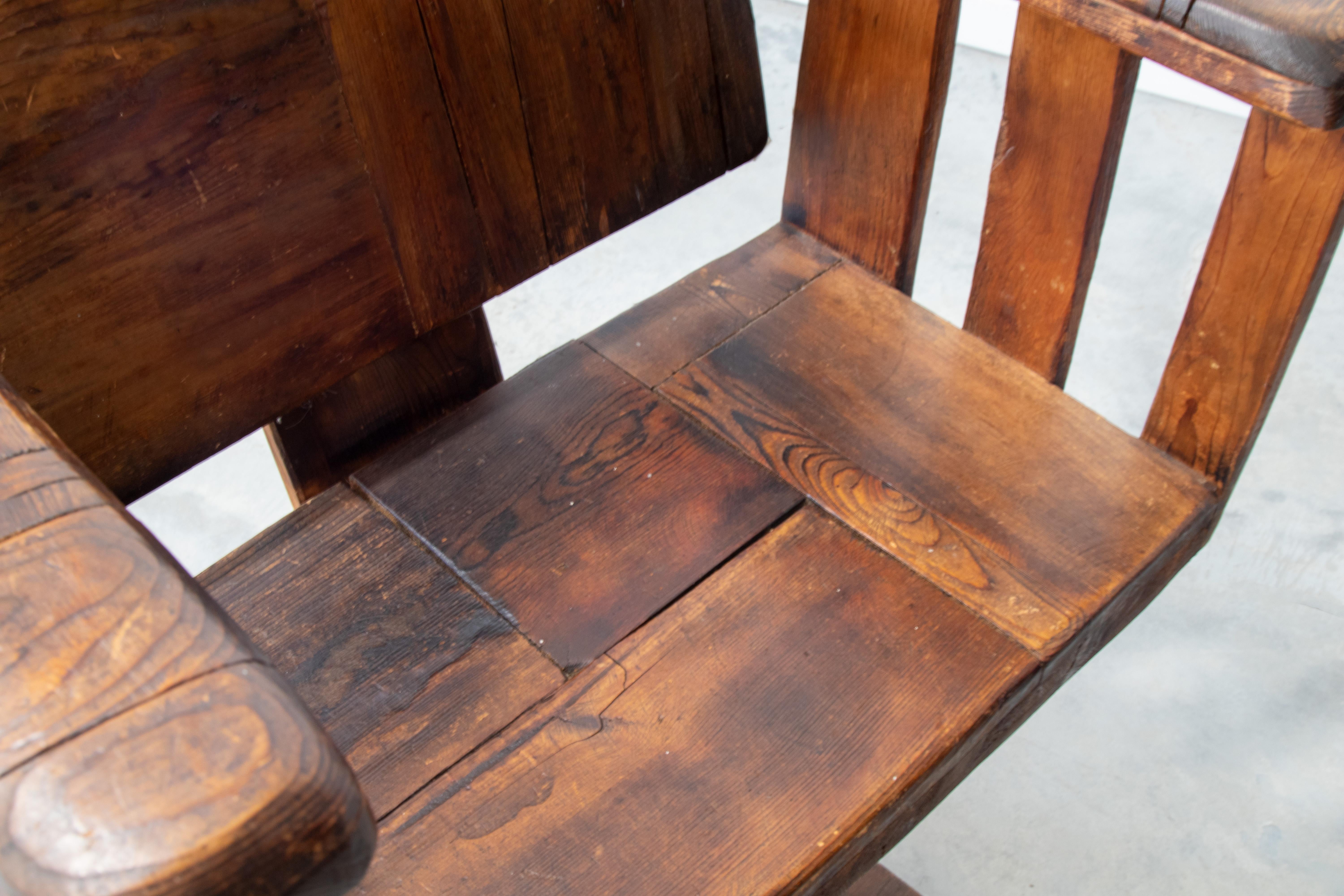 Américain Chaise rustique combattant des poissons Planches constructivistes Début du 20ème siècle en vente