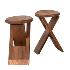 Primitive Folding Stools after Roger Tallon