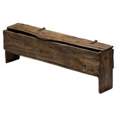 RusticRustic Folk Art Alpine Chest, France, 19th Century