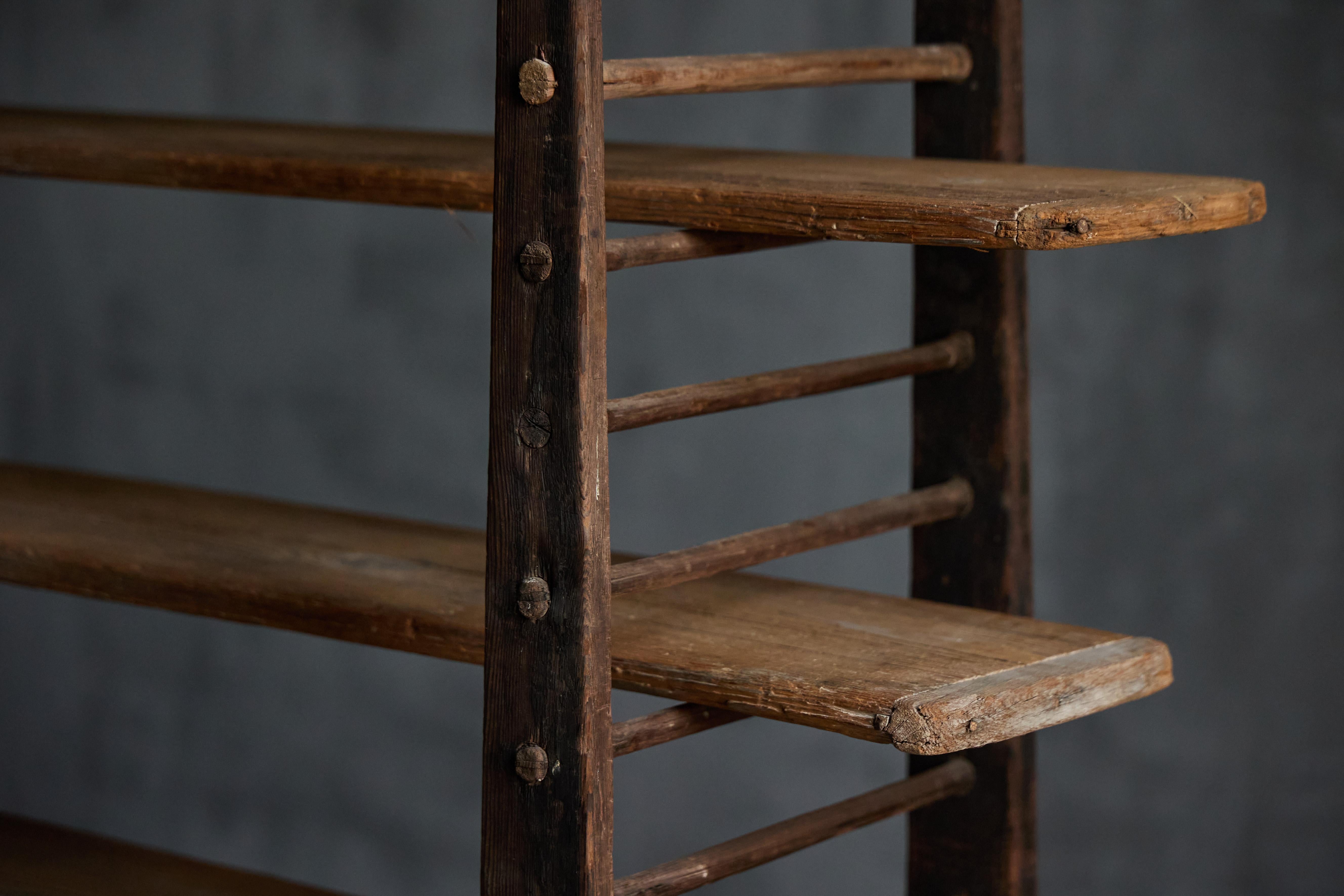 Rustic Primitive Folk Art Bakery Rack, France, 19th Century For Sale