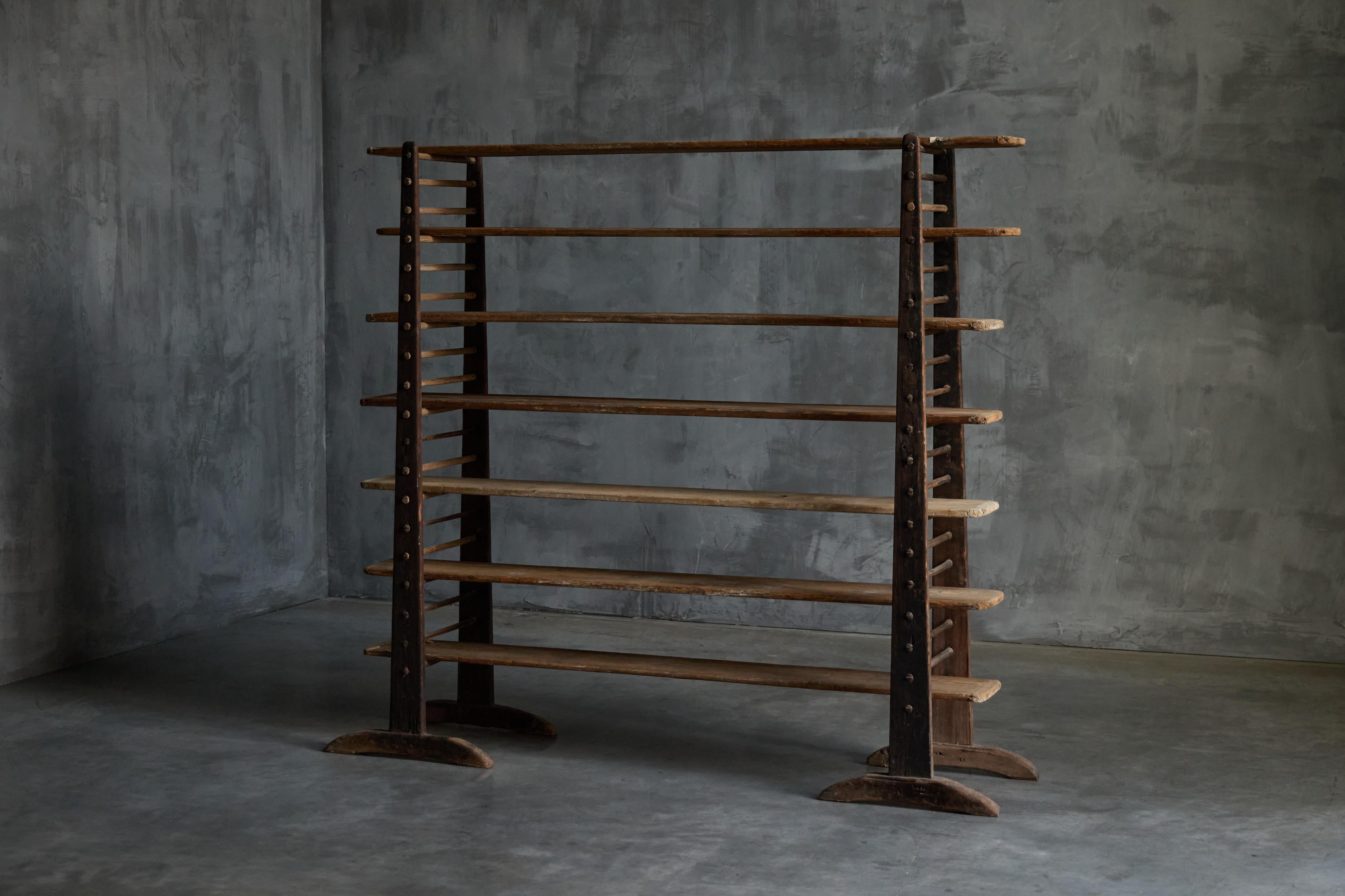 French Primitive Folk Art Bakery Rack, France, 19th Century For Sale