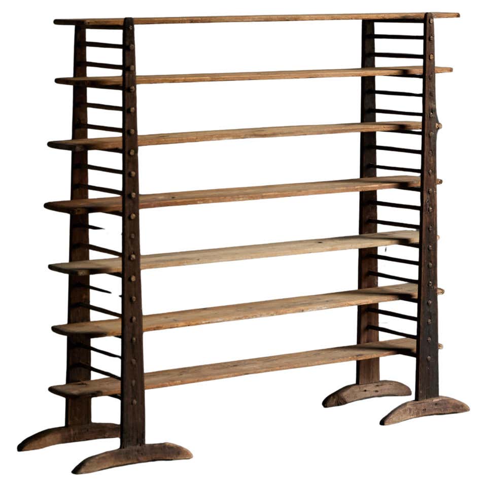 Rustic Alpine Ripening Rack, France, 1900s For Sale at 1stDibs