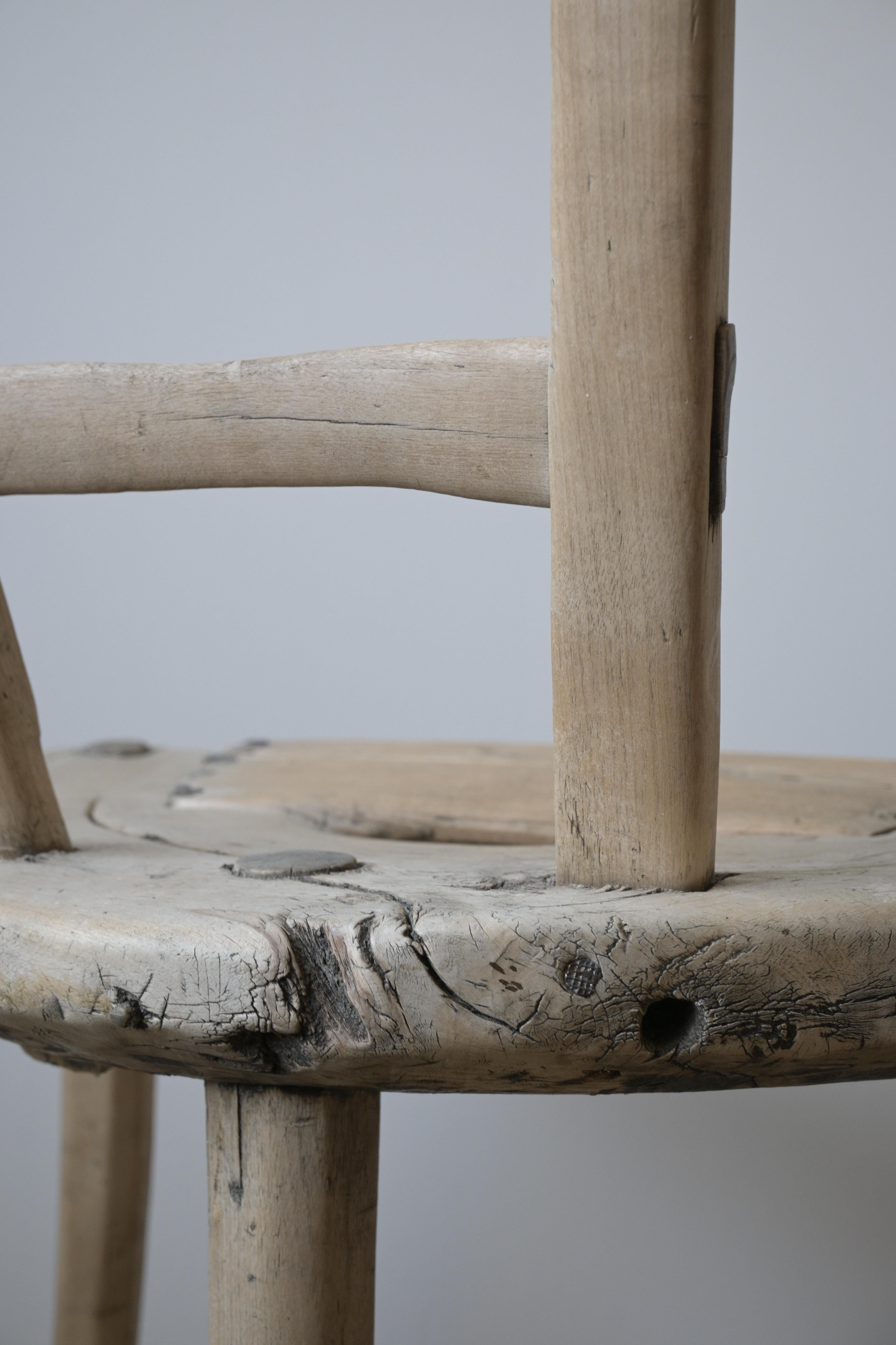 Fait main Chaise d'art populaire primitif 