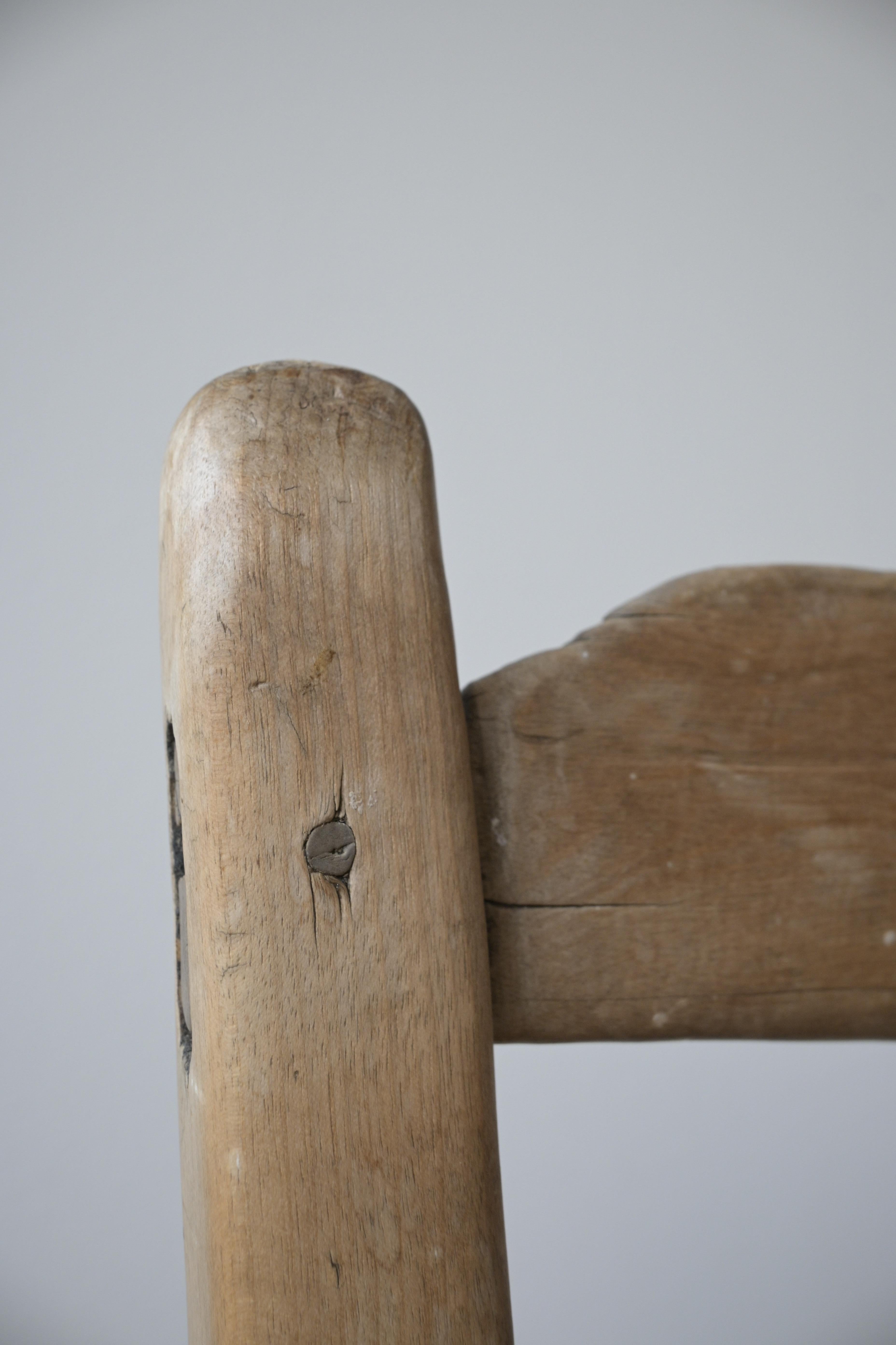 XVIIIe siècle Chaise d'art populaire primitif 