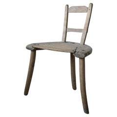 Primitive Folk Art Chair 'Fäbostol' ca 1750, Dalarna, Sweden