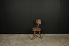 Primitive Folk Art Chair from France, circa 1950