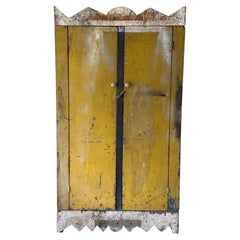 Primitive Folk Art Painted Cabinet