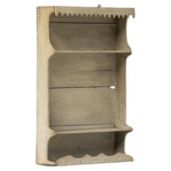 Primitive Folk Art Wall Shelf, France, 19th Century