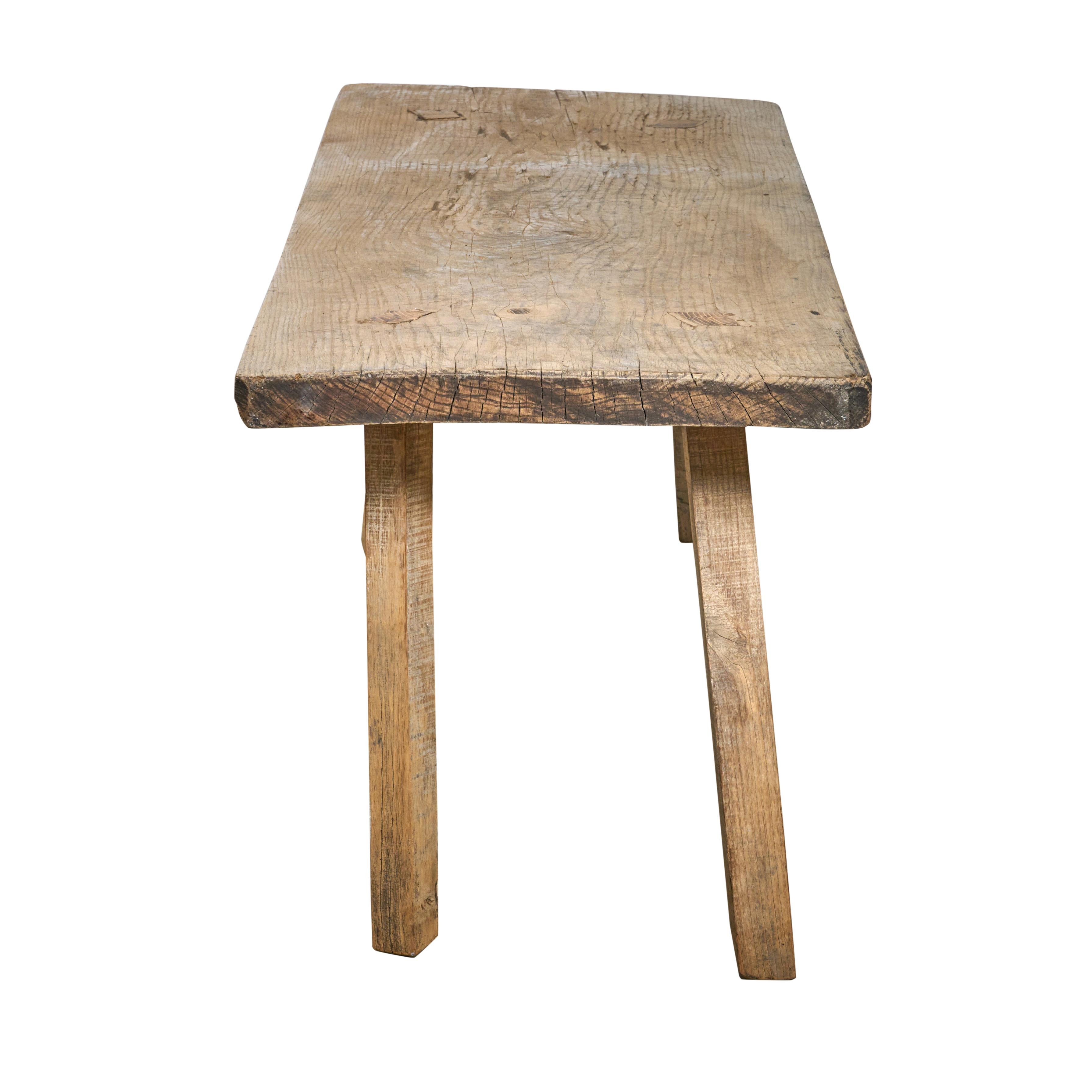 Wood Primitive Four Leg Table