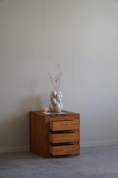 Primitive Freestanding Chest of Drawers in Pine, Swedish Mid Century, 1950s