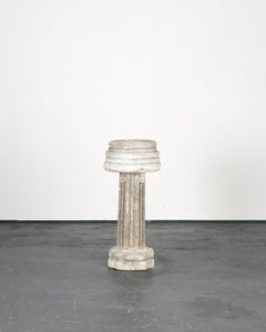 Primitive French Early 18th C. Stone Font