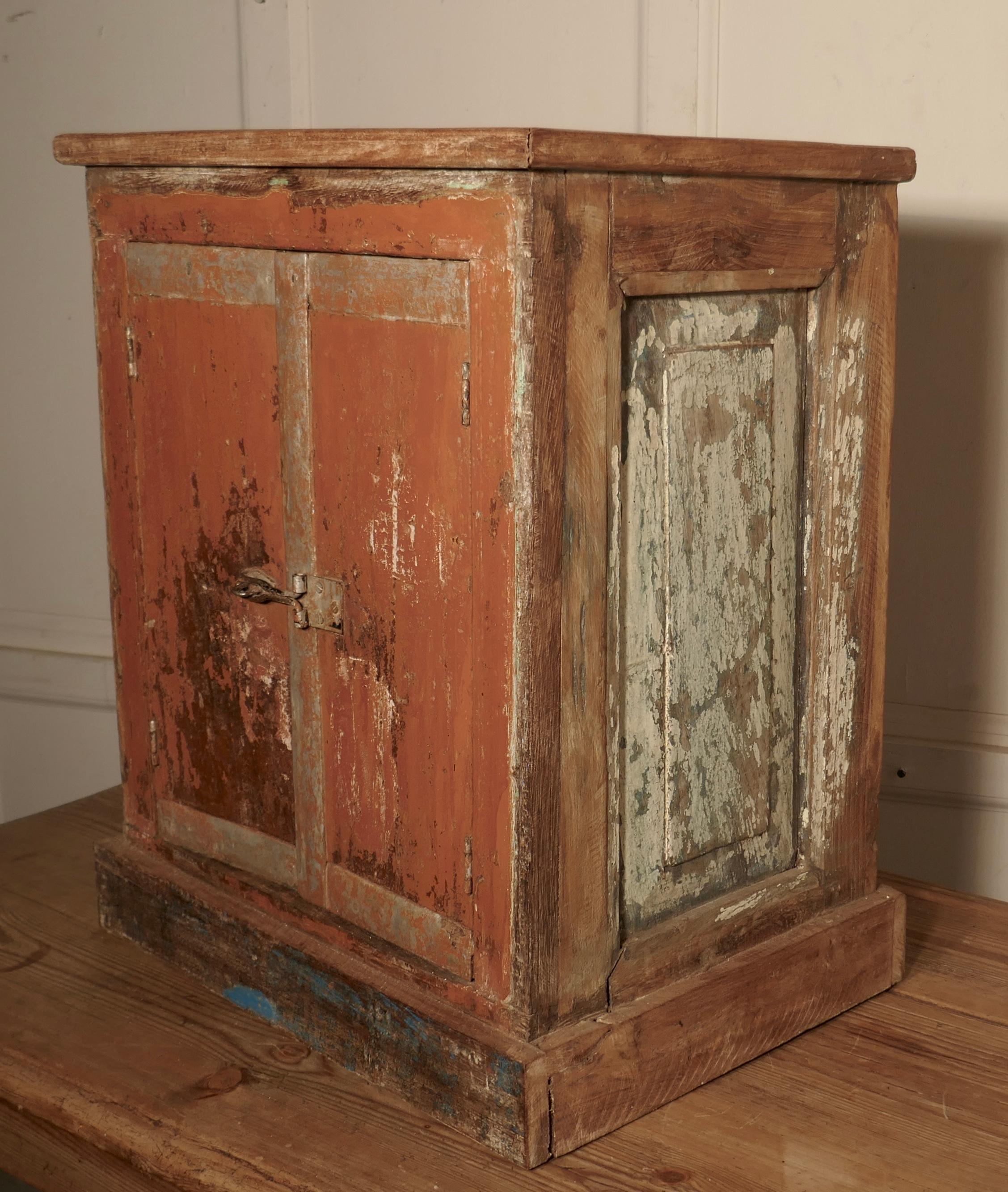 antique primitive cupboard