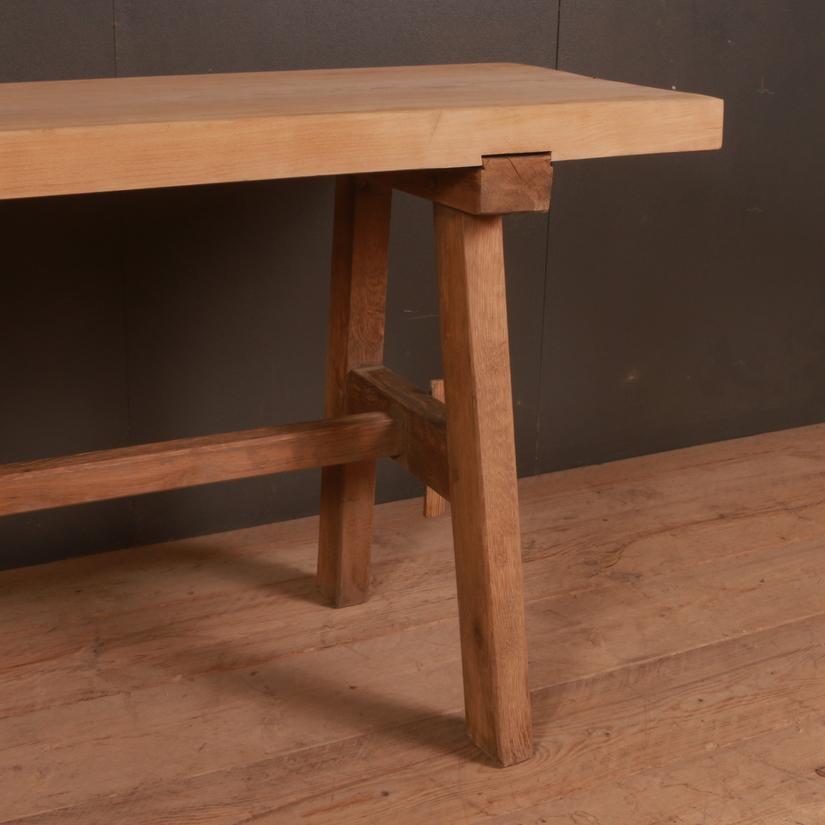 Primitive French Trestle Table In Good Condition In Leamington Spa, Warwickshire