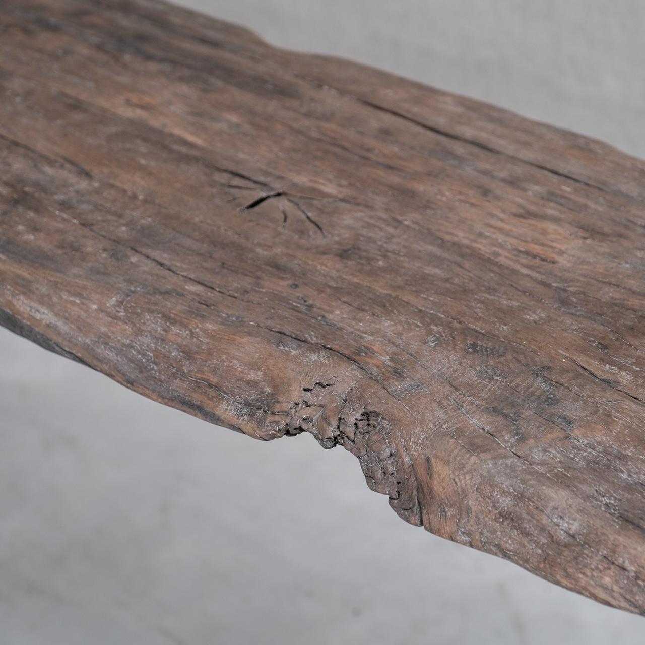 Primitive French Wooden Console Table 3