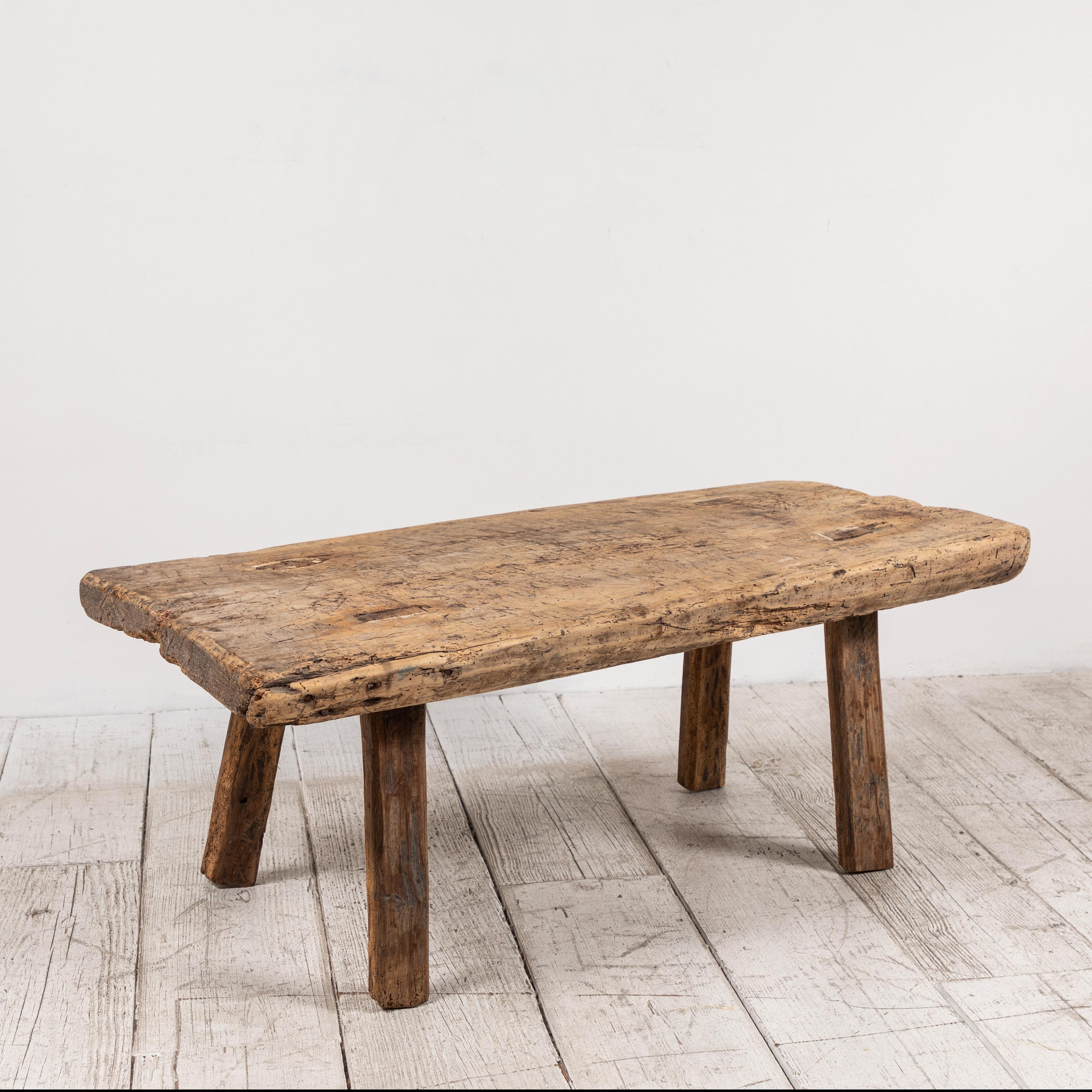 19th Century Primitive French Wooden Table