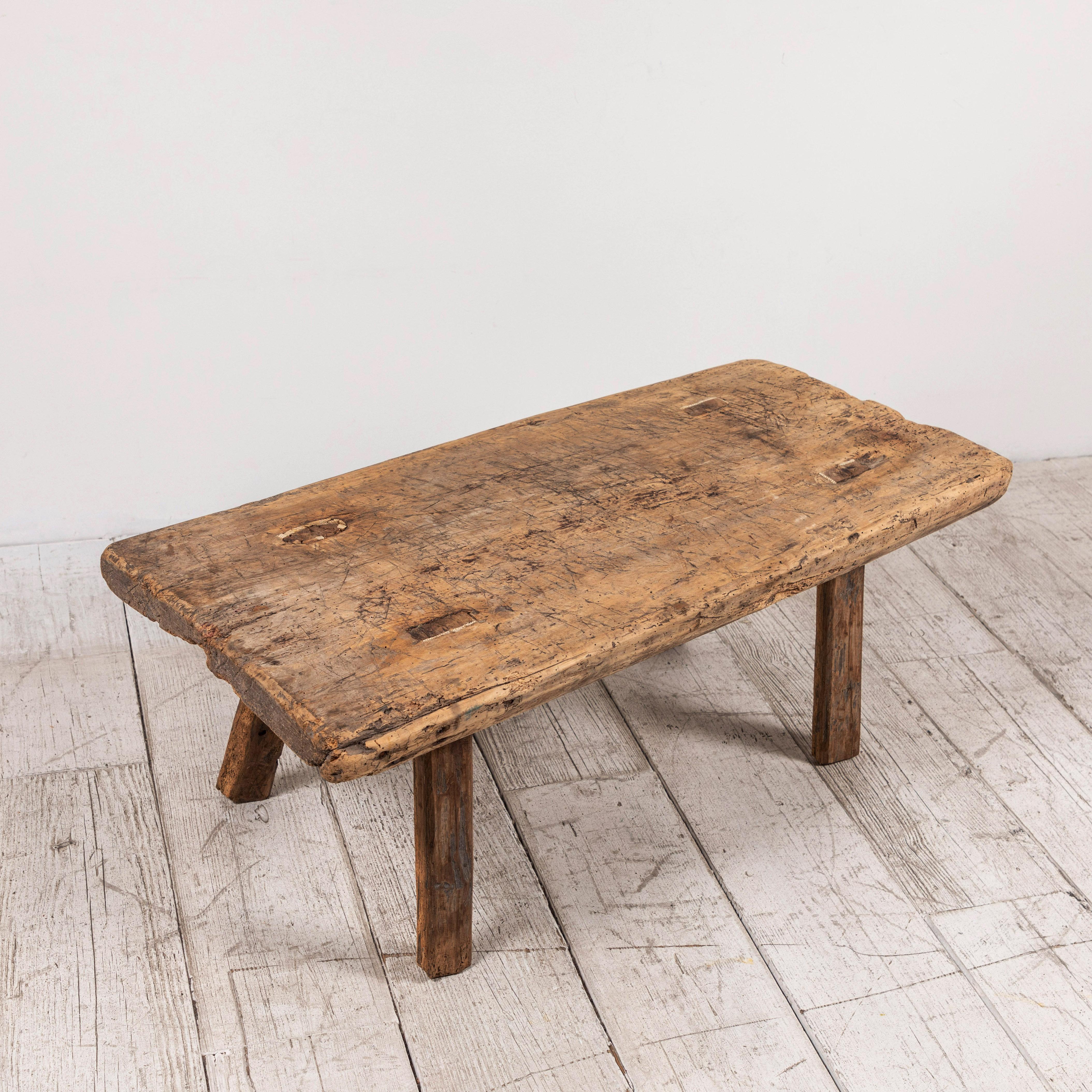 Primitive French Wooden Table 2