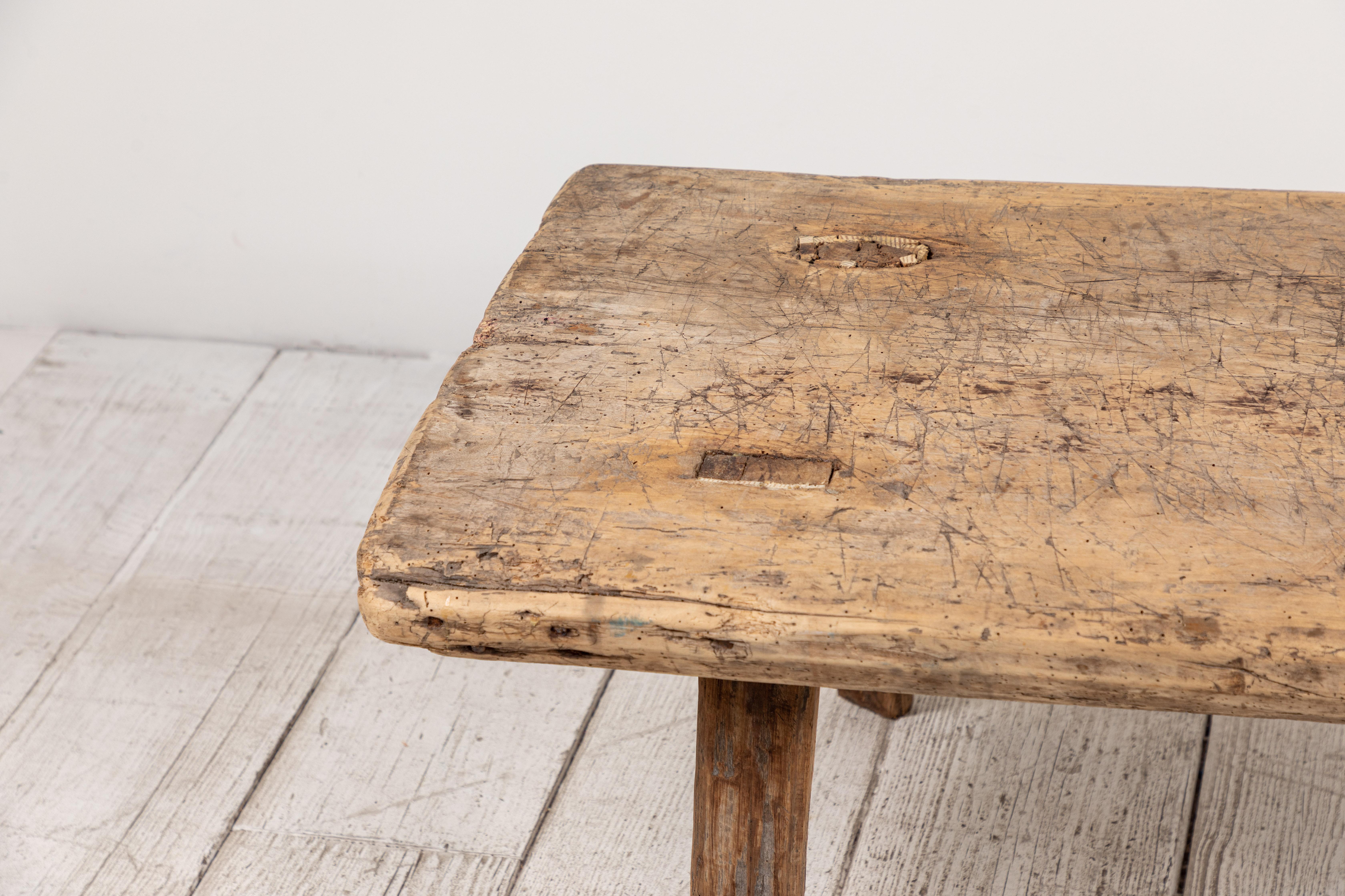 Primitive French Wooden Table 4