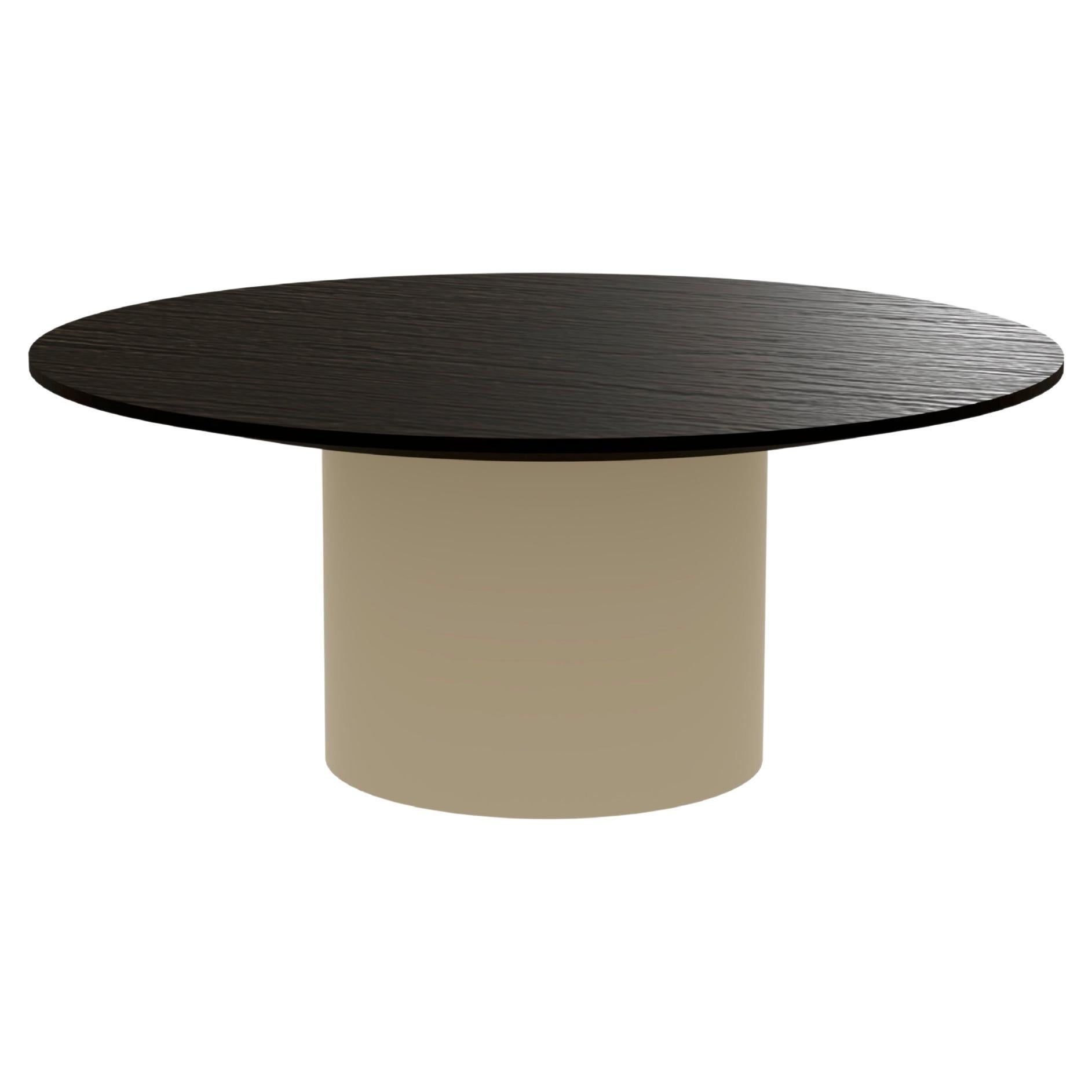 Primitive Gipsy 80 Low Basse Wood Top Table by Laurence Du Tilly