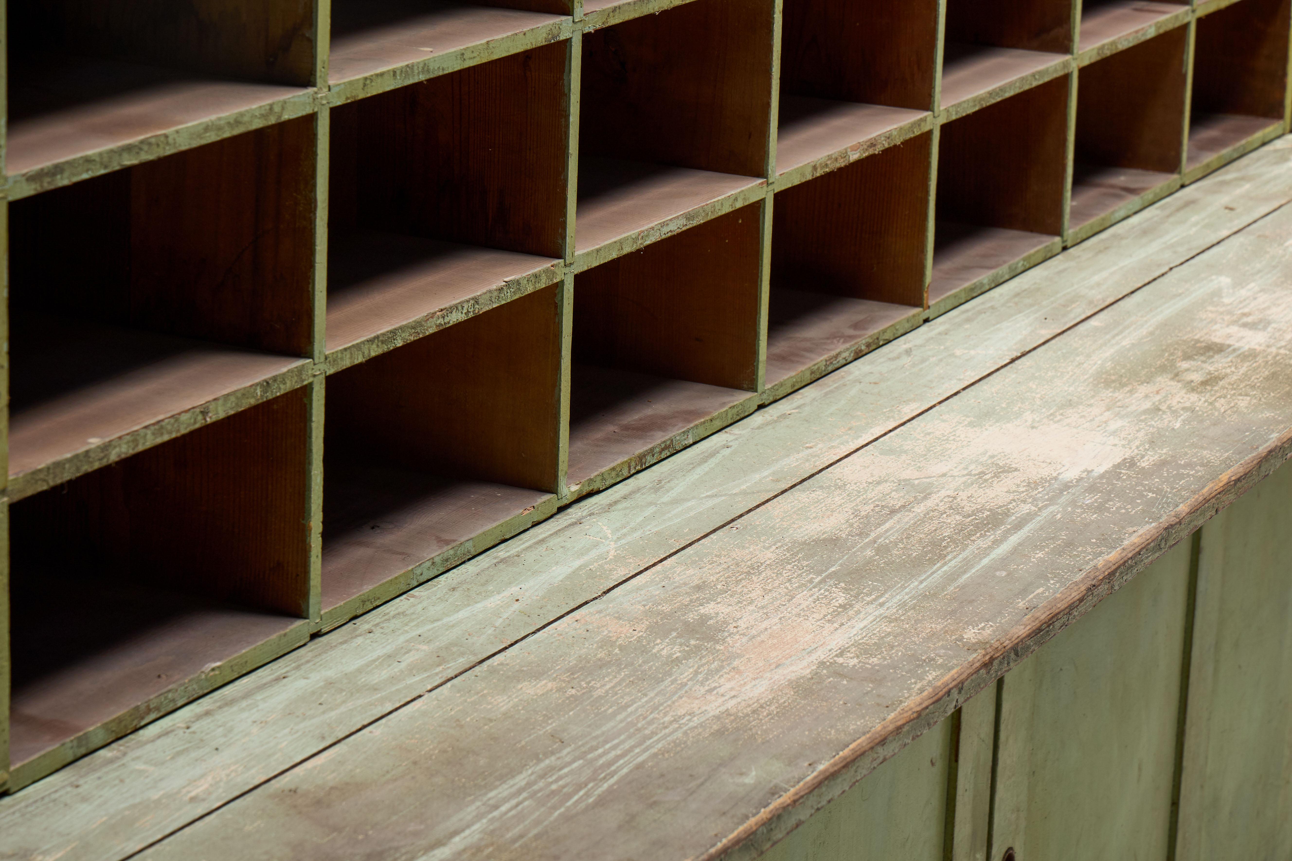 Armadietti da farmacia primitivi verdi, Francia, XIX secolo 4