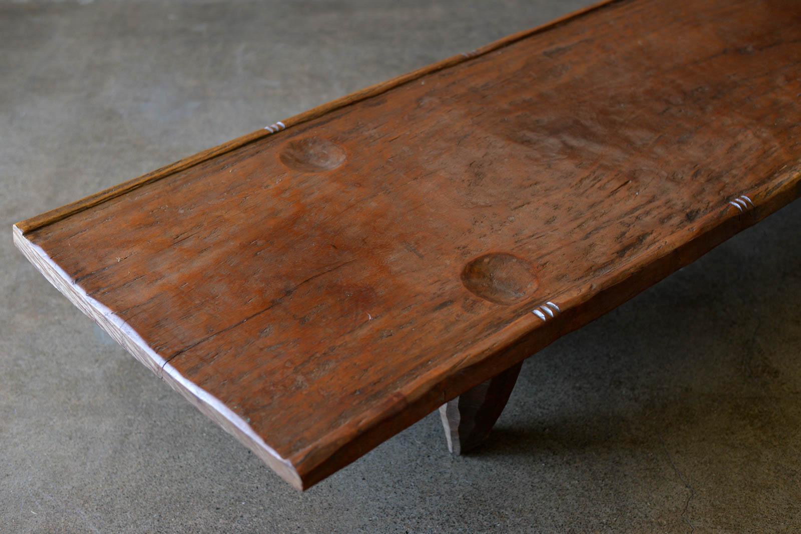 Mid-20th Century Primitive Hand Carved African Senufo Bench