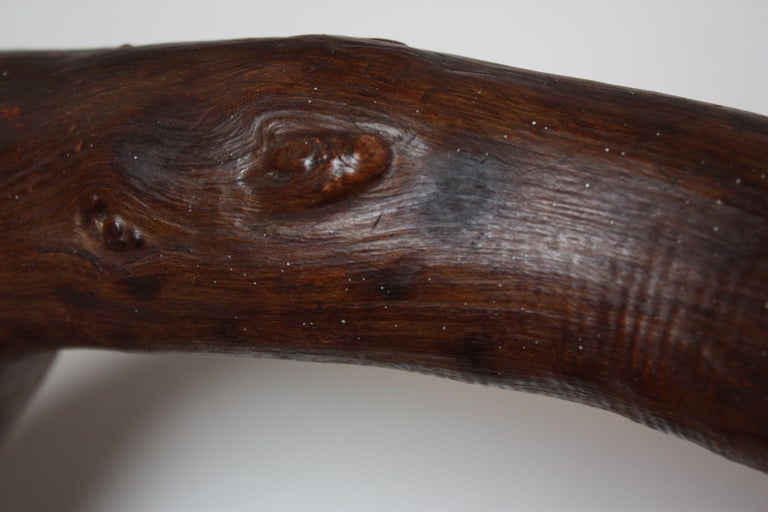 Primitive Hand-Carved Wooden Snake For Sale 5
