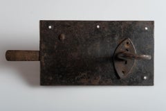 Primitive Handwrought Iron Latch, Italy, circa 1700