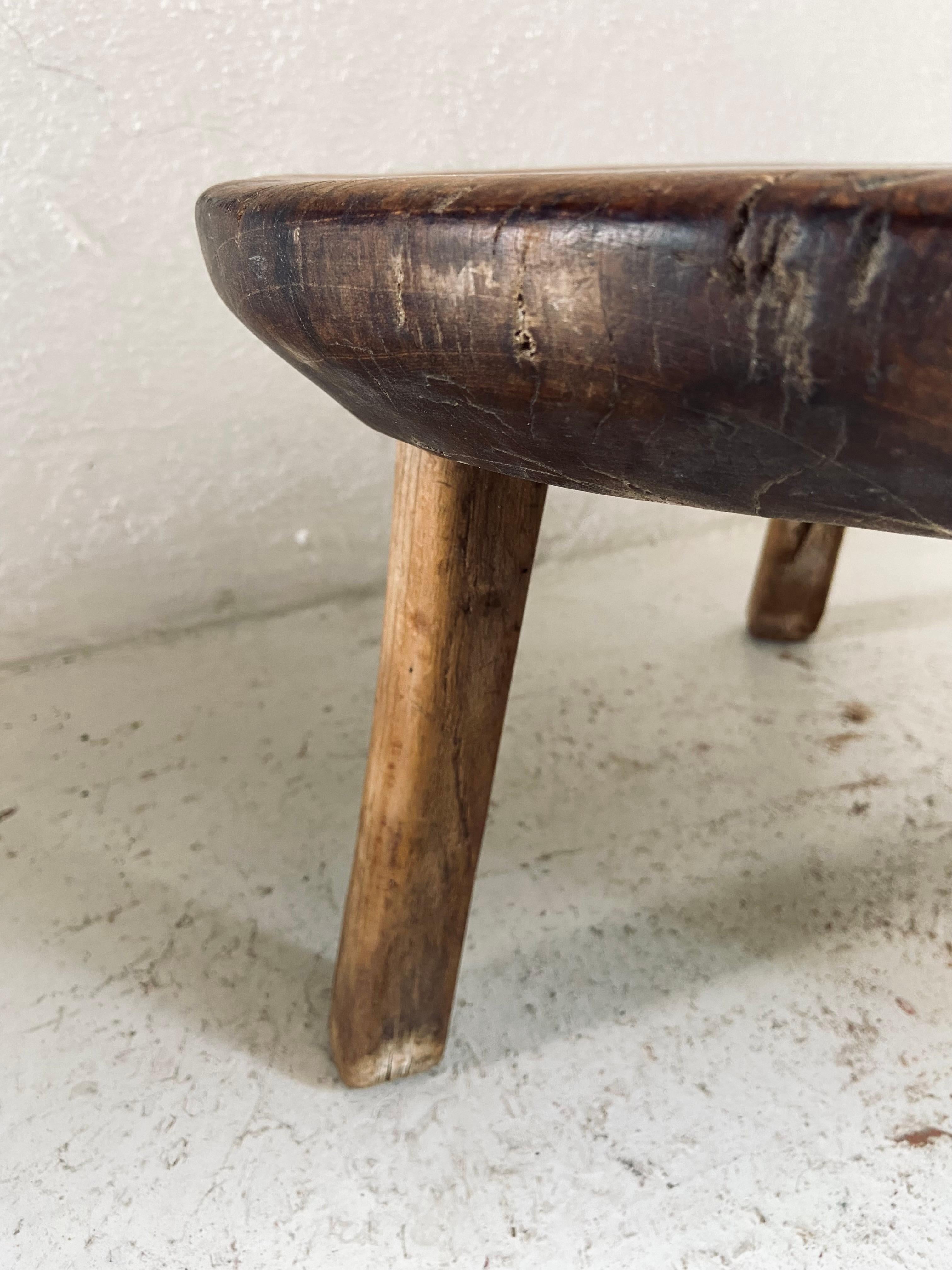 Mexican Primitive Hardwood Low Table by Artefakto For Sale