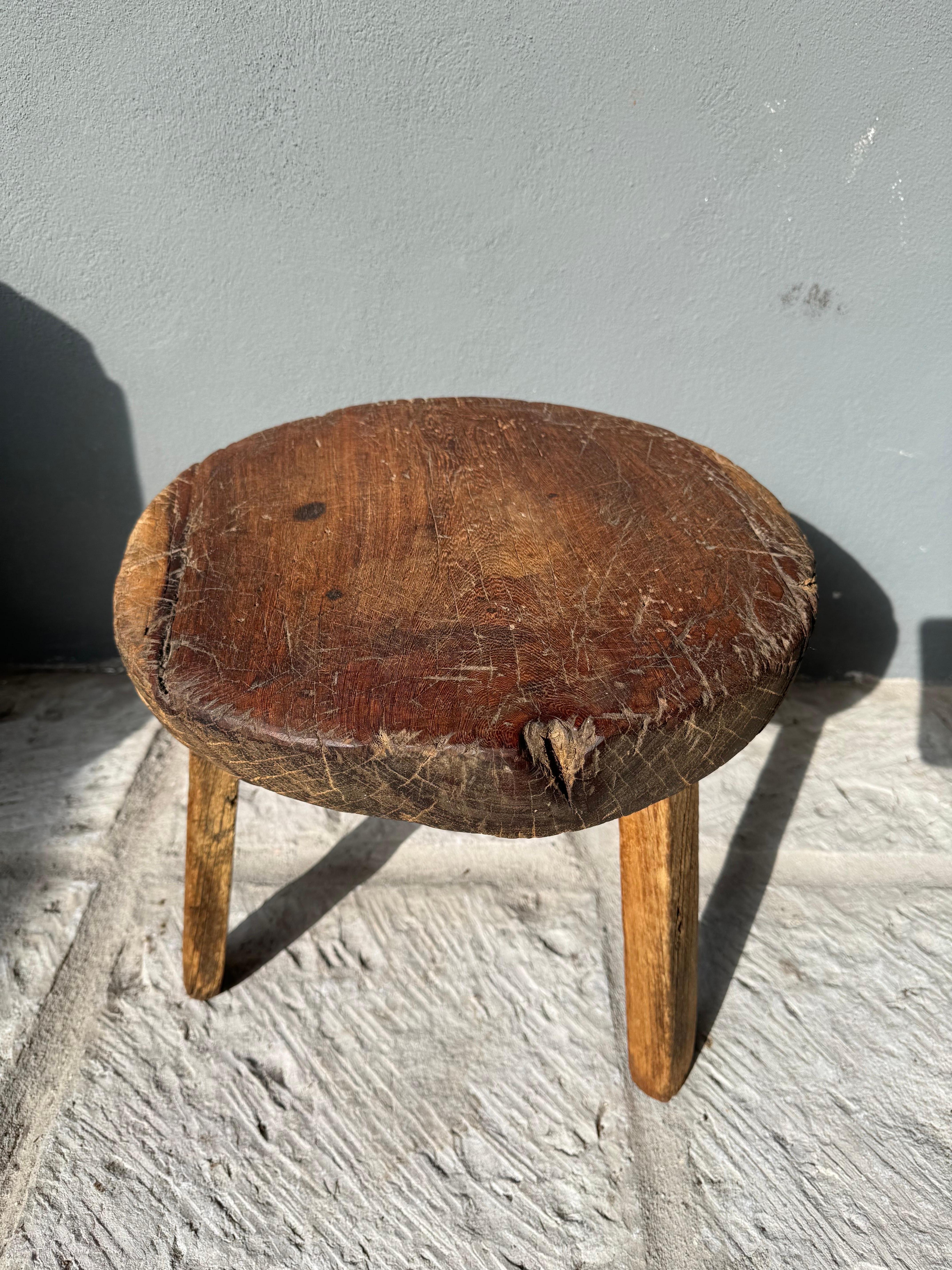 Mexican Primitive Hardwood Low Table From Mexico, Circa 1970´s