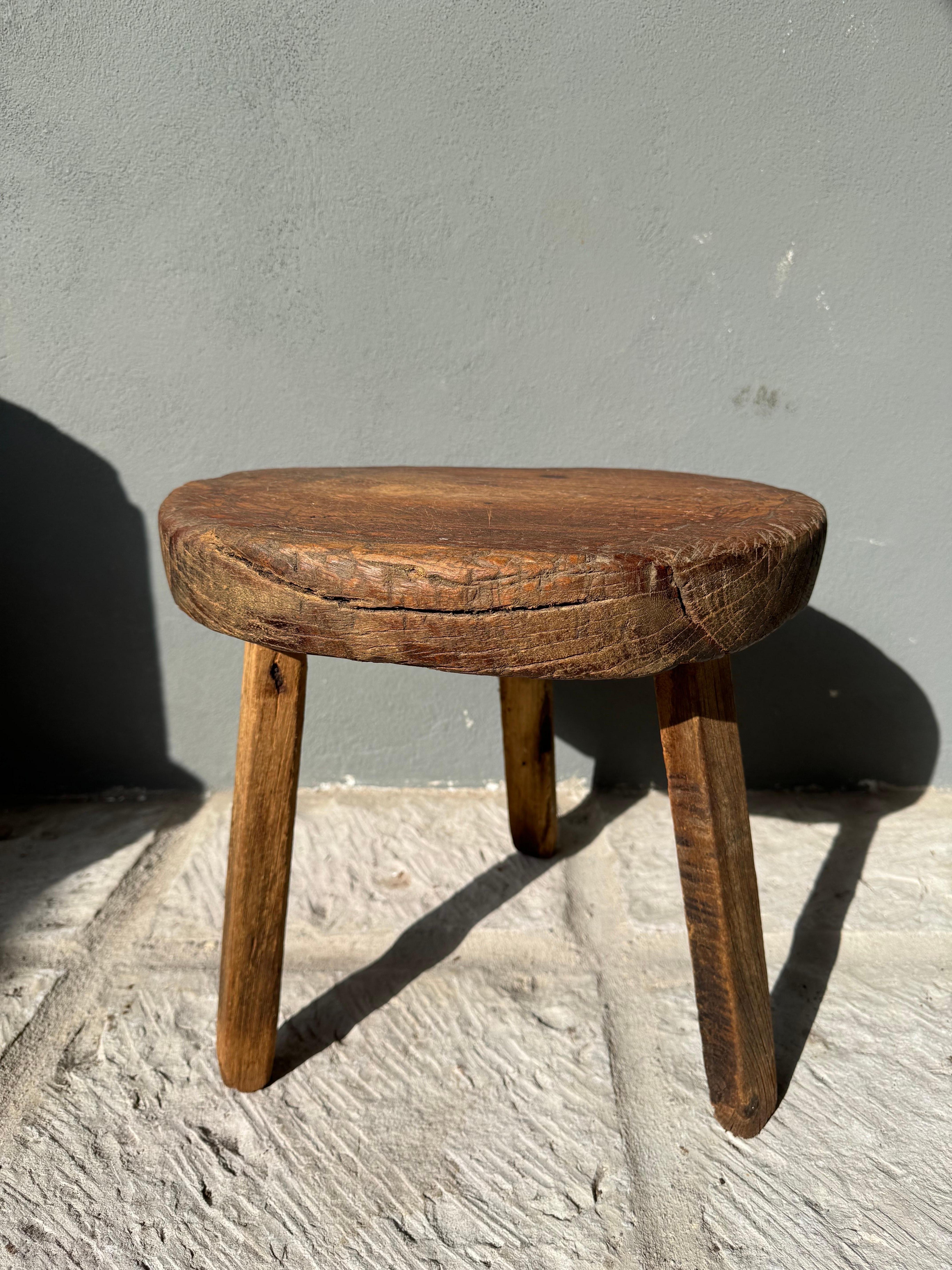 Primitive Hardwood Low Table From Mexico, Circa 1970´s In Fair Condition In San Miguel de Allende, Guanajuato
