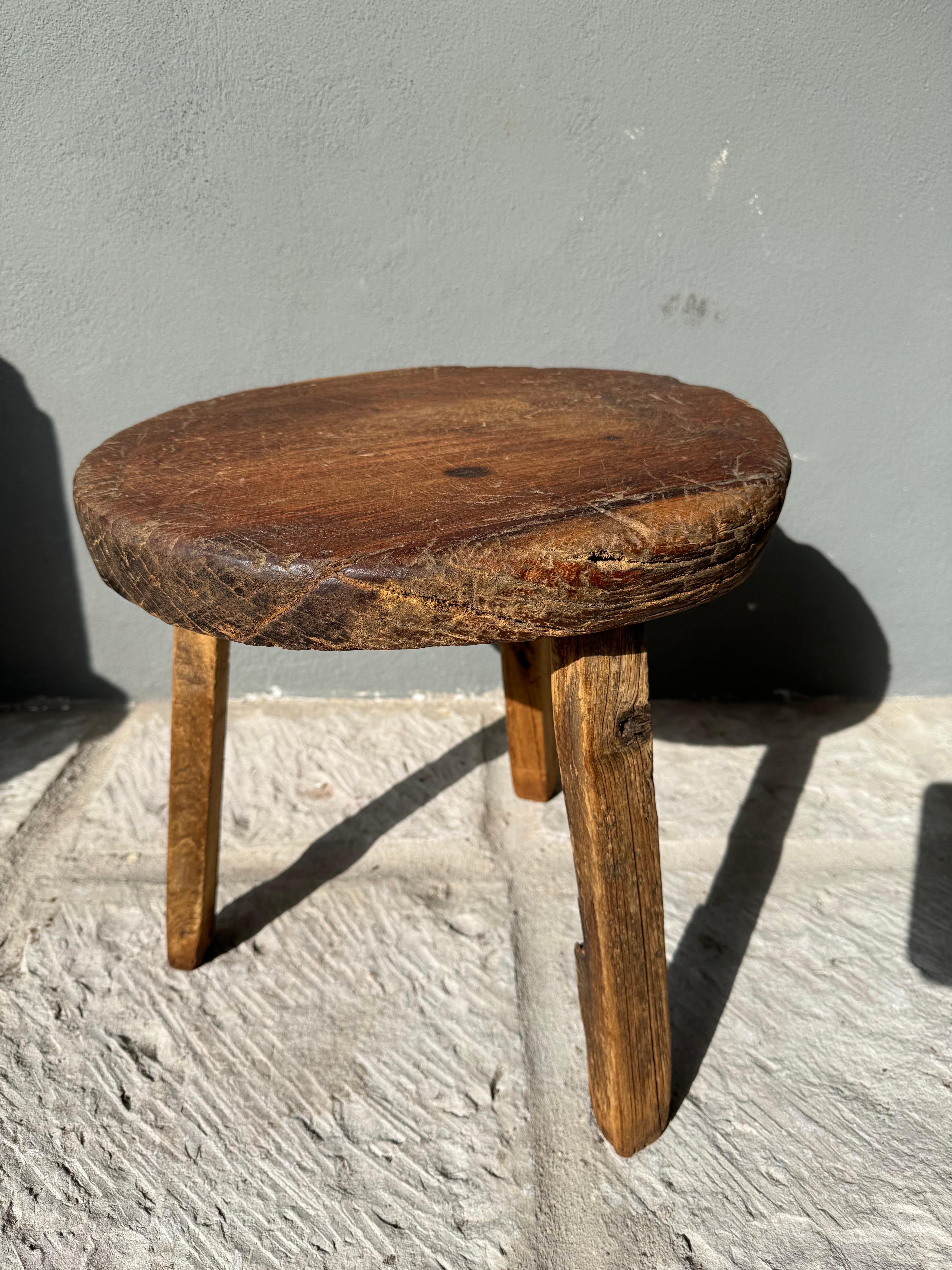 Primitive Hardwood Low Table From Mexico, Circa 1970´s 1