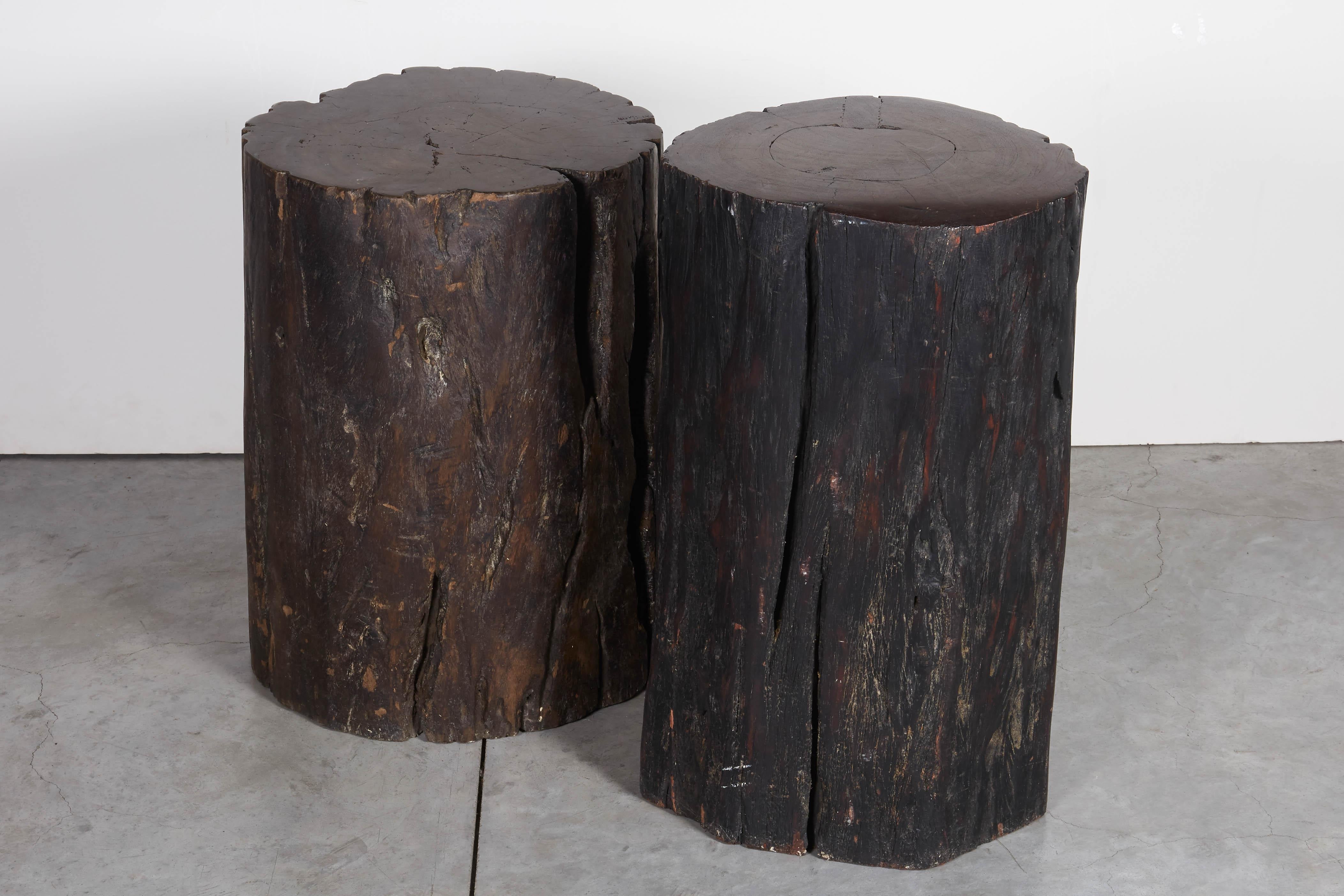 Primitive, Heavy Tree Stump Stools, Side Tables 1